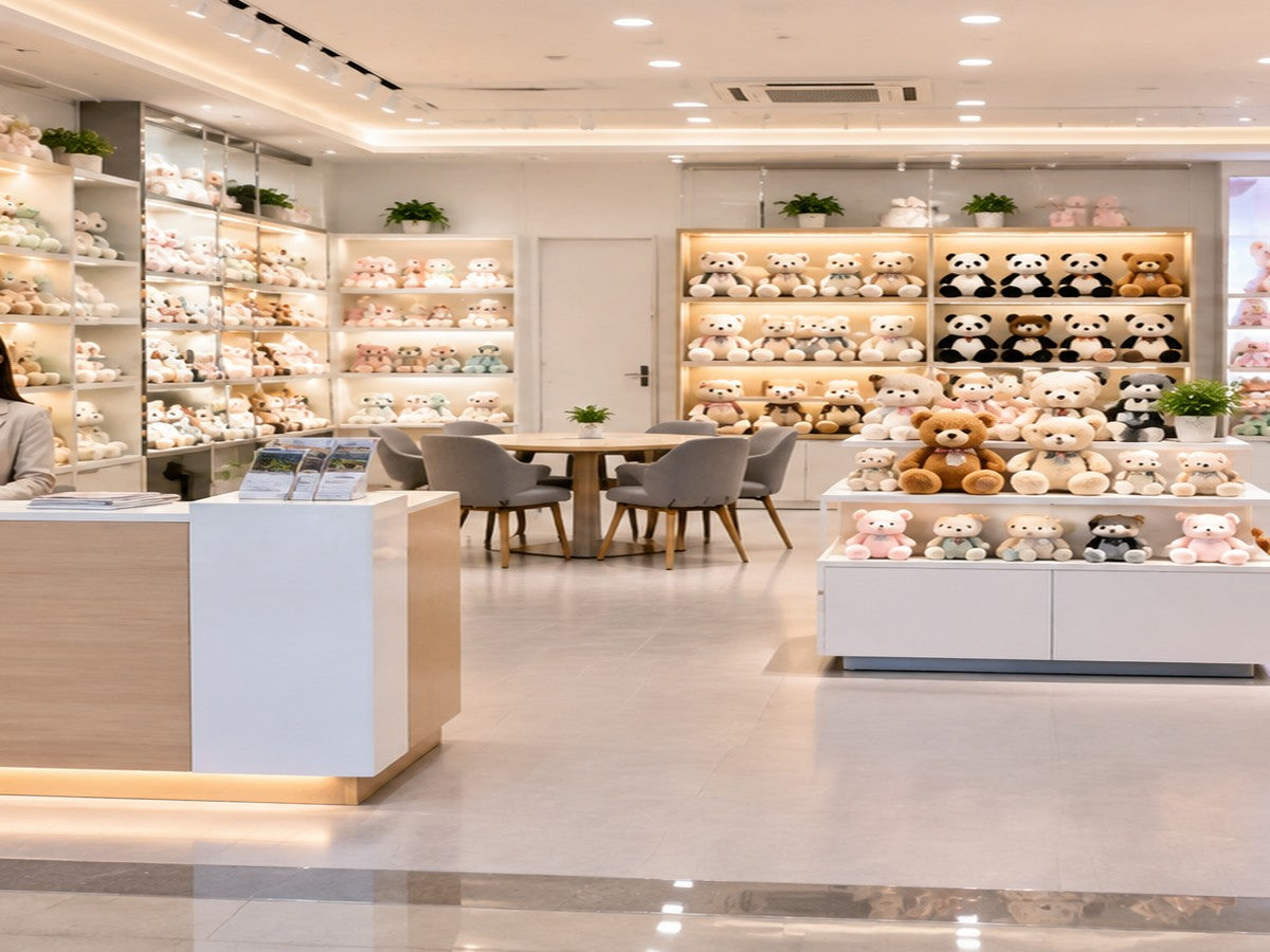 Our plush toy showroom at Yiwu Trade City